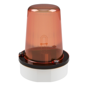 deegee XFE IP65 Xenon Strobe Double Flash Beacon 115Vac White Base 194mm x 146mm dia. Amber