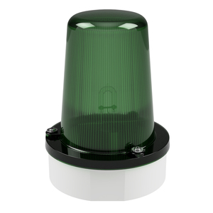 deegee XFE IP65 Xenon Strobe Double Flash Beacon 115Vac White Base 194mm x 146mm dia. Green