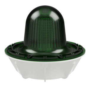 deegee PSG IP68 Flashing LED Beacon 115-230Vuc White Base 220mm x 256mm dia. Green