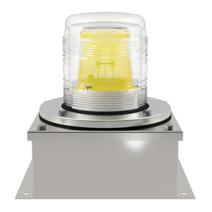 deegee XFF IP65 Xenon Strobe Double Flash Beacon 230Vac 155mm x 155mm x 192mm Yellow