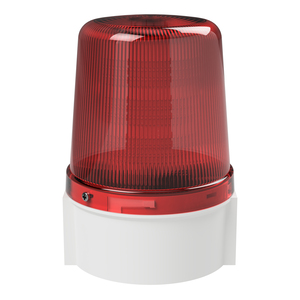 deegee PSB IP66 Flashing LED Beacon 12-48Vdc White Base 135mm x 94mm dia. Red