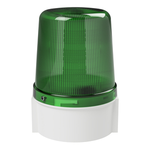 deegee PSB IP66 Flashing LED Beacon 12-48Vdc White Base 135mm x 94mm dia. Green