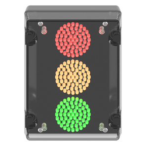 deegee IPN/018 IP65 3-way Traffic Light 115Vac Black Base 200mm x 150mm x 80mm Red / Amber / Green