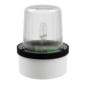 deegee XFD IP65 Xenon Strobe Beacon 115Vac White Base 102mm x 79mm dia. White