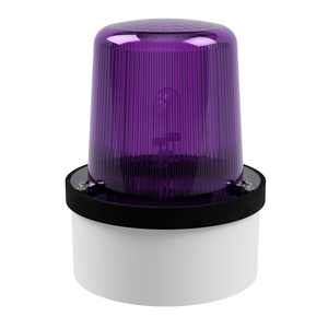 deegee XFD IP65 Xenon Strobe Beacon 115Vac White Base 102mm x 79mm dia. Purple