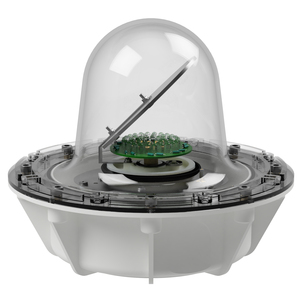 deegee RFG IP68 Rotating Mirror Beacon 115-230Vuc White Base 220mm x 256mm dia. White