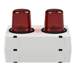 deegee DX/1520 IP65 11J SH Xenon Duplex Beacon 115Vac White Base 200mm x 150mm x 148mm Red / White
