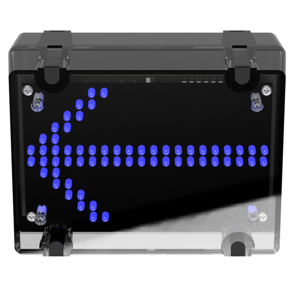 deegee IPN/012 IP65 ARROW Indicator 24Vdc Black Base 450mm x 150mm x 151mm Blue