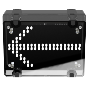 deegee IPN/012 IP65 ARROW Indicator 24Vdc Black Base 450mm x 150mm x 151mm White