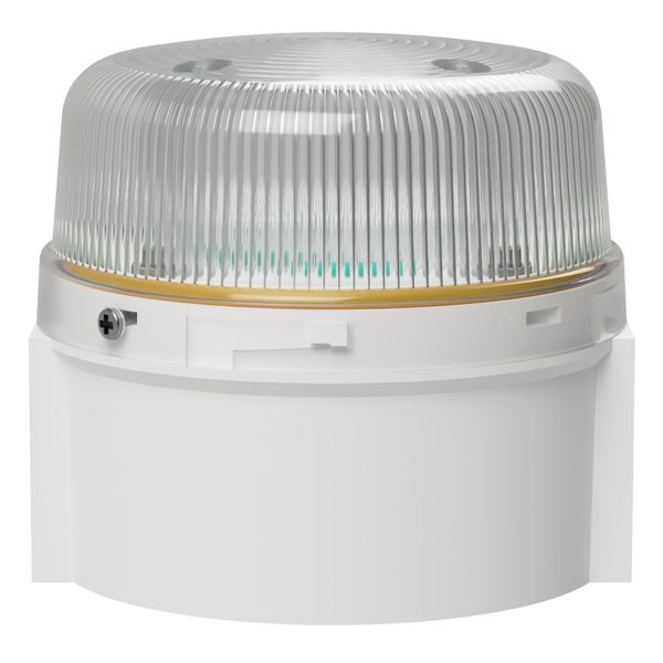deegee PSC IP69K High-Intensity LED Beacon 12-36Vdc White Base 85mm x 94mm dia. Clear