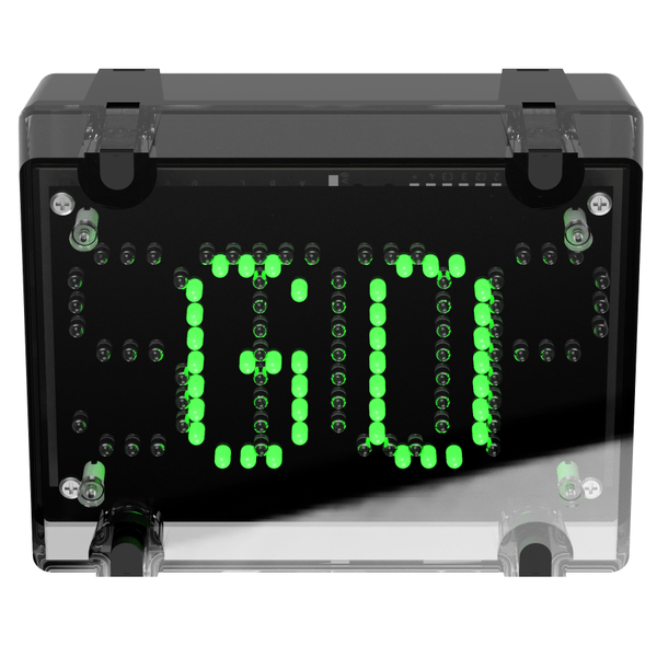 deegee IPN/016 IP65 'STOP' / 'GO' Signal 24Vuc Black Base 200mm x 150mm x 80mm Red / Green
