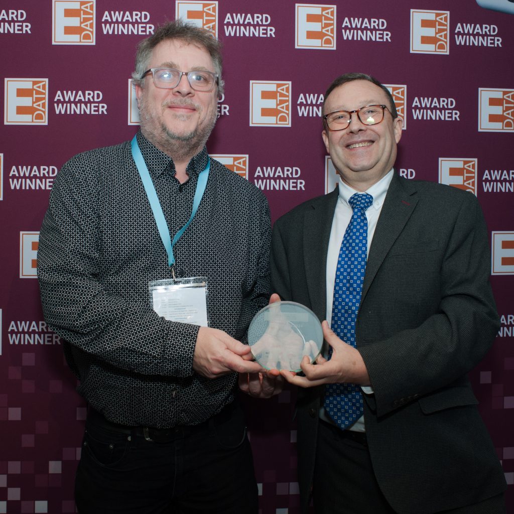 Our MD receiving the e-data award