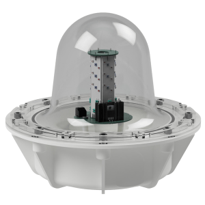 deegee SBG IP66 Aviation Beacon Type B IR 115-230Vuc White Base 220mm x 256mm dia. Red